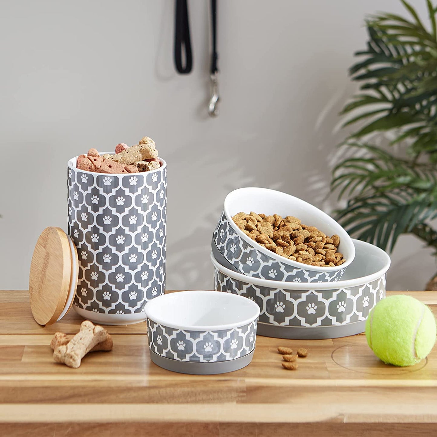 Lattice Collection Pet Bowl & Canister, Canister