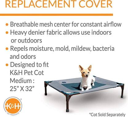 Original Pet Cot Replacement Cover for Elevated Dog Beds (Cot Sold Separately)